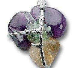 Well Being (Anti-Depression), Hand made gemstone pendant by Seeds of Light