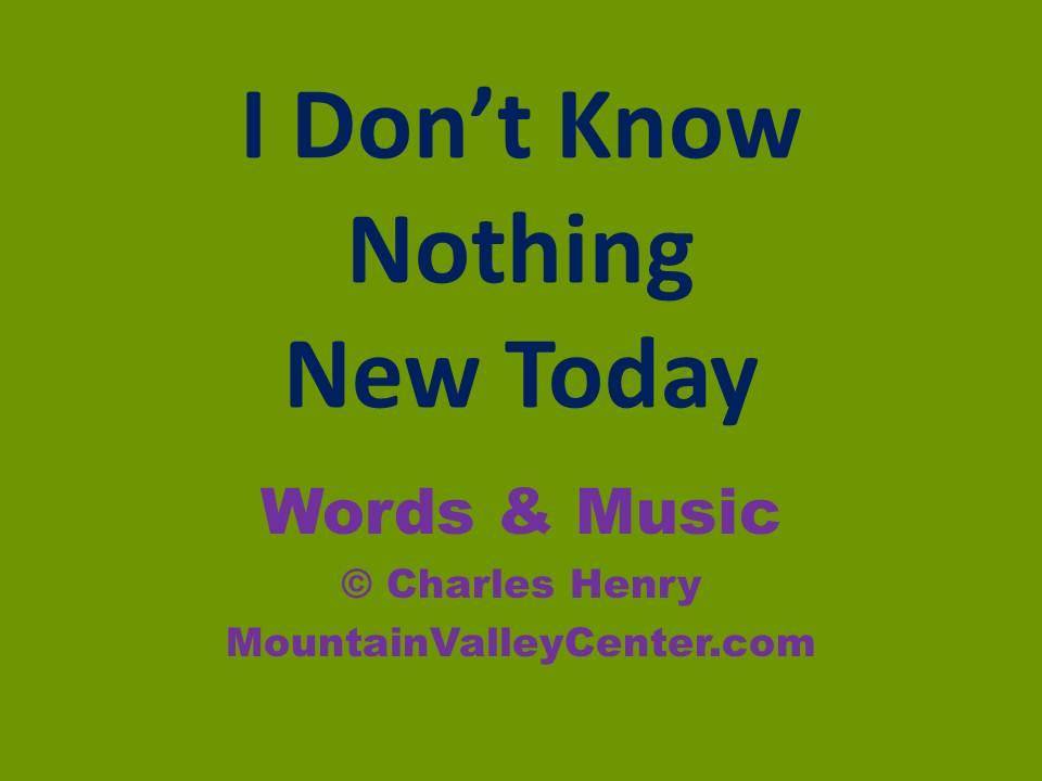 Nothing New Today Music MP3