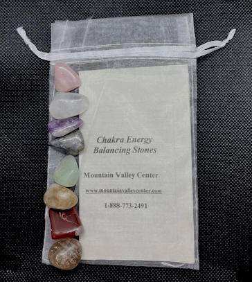 8 chakra gemstones and storycard to balance your energy