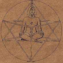 Merkaba drawing around body