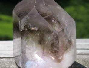 SMAP-5 Smoky Amethyst Crystal Point, 95 gms, 2 in x 1.5 in.