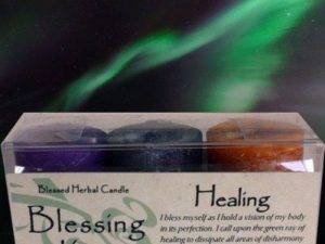 Healing Blessing Kit with 3 votive candles