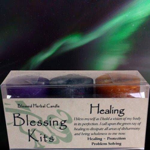 Healing Blessing Kit with 3 votive candles