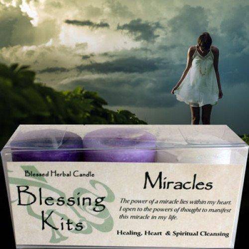 MIracles Votive Candle Blessing Kit