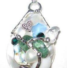 Celtic Heart Shell Amulet handmade by Seeds of Light