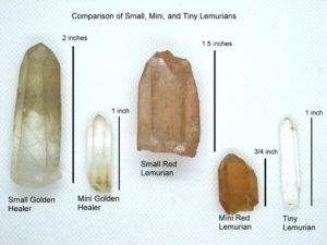 Small and mini Lemurian Seed Crystals