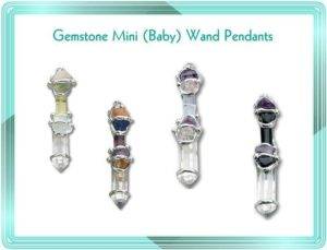 Gemstone Mini (Baby) Wand Pendants