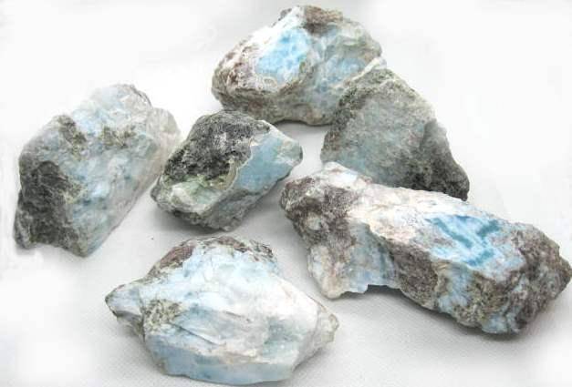 Larimar Gemstones in the Rough