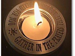 Moiuntain Valley gather prayers pewter candle ring