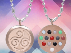 Triskelion scalar energy pendant front and back