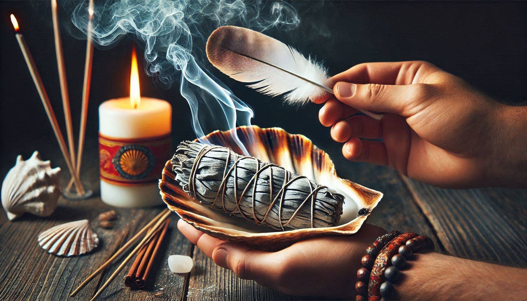 Incense, sage and candles purify the air and enlighten your energy